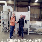 波蘭客戶訂購翻轉(zhuǎn)臺(tái)車式XS60噴砂機(jī)